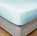 Fitted Sheet 100% Cotton (160 X 200 + 30 CM ) -Sky Blue - Cotton Home
