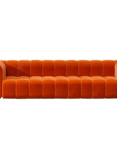Yawalrack Modern Velvet Upholstered Sofa 3-Seater Sofa Luxury Sofa - Cottonhome.ae