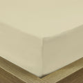 Rest Super Soft Single Flat Sheet 160x220cm-Dk Beige