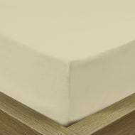 Rest Super Soft Single Flat Sheet 160x220cm-Dk Beige