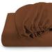REST 3PCS SET KING FITTED SHEET SUPER SOFT-BROWN - Cotton Home