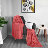 High Quality Blush Double Size Blanket 220x240cm Soft Flannel Blanket Suitable for All Seasons it is Warm Throw Blanket for Bedroom, Couch Sofa, Living Room, Fashion Sofa Bedding, Car, Sofa Recliner