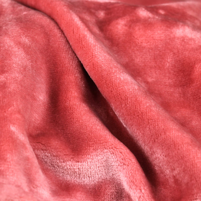 Micro Flannel Blanket Single Piece - 160x220cm - Blush