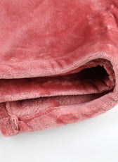 Soft Flannel Blanket Double Size 220x240cm Blush - Cotton Home