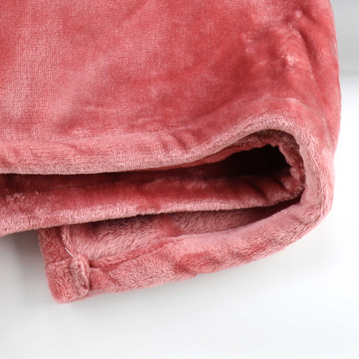 Micro Flannel Blanket Single Piece - 160x220cm - Blush