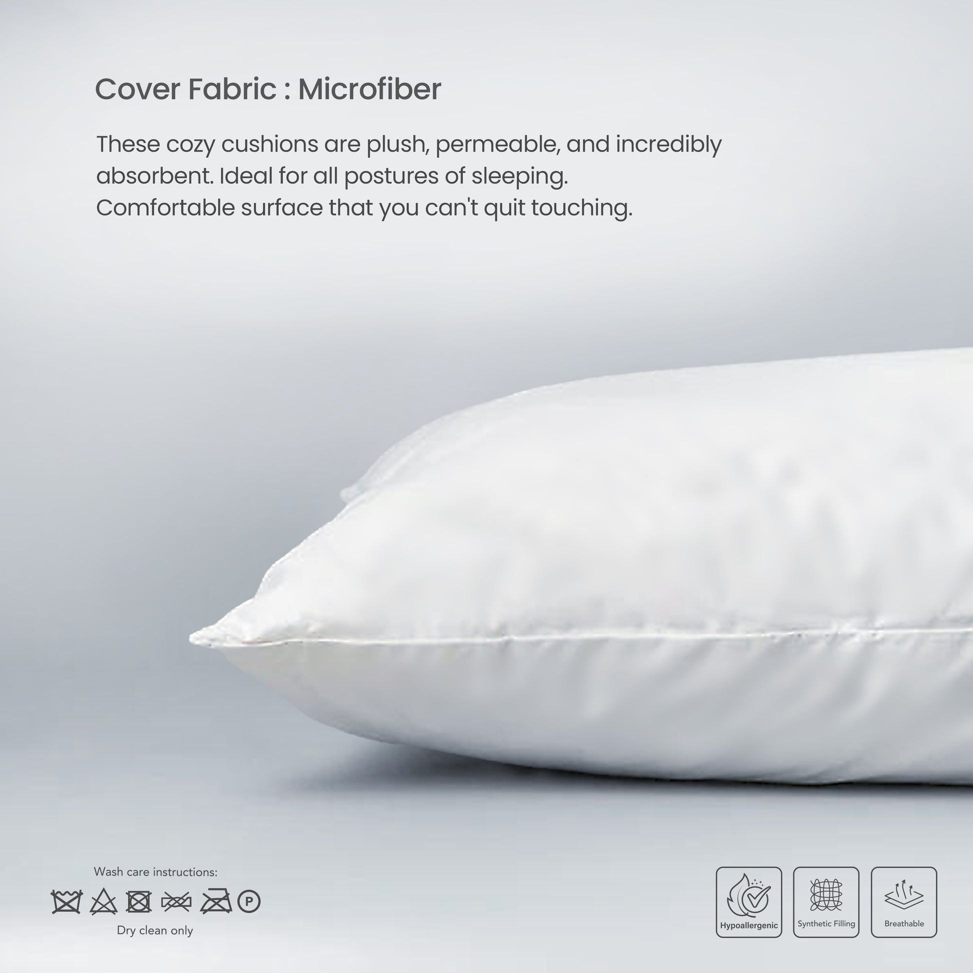 Semi Vacuumed Pillow Combo Offer Pack of Two