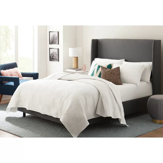 Brighter Upholstered Low Profile Standard Bed - Cotton Home