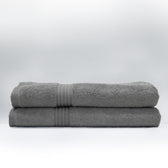 Premium Charcoal Pack of 2  600gsm High Quality Cotton Bath Towel 70x140cm