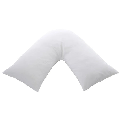 V Shape Pillow Cover - Standard Size - White - Cottonhome.ae