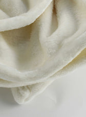 Soft Flannel Blanket Single Size 160x220cm Cream - Cotton Home