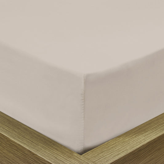 Rest Super Soft King Flat Sheet 240x260cm-Dk Beige - Cotton Home