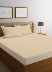 3 Piece Fitted Sheet Set Super Soft Phone Super King Size 200x200+30cm with 2 Pillow Case - Cotton Home