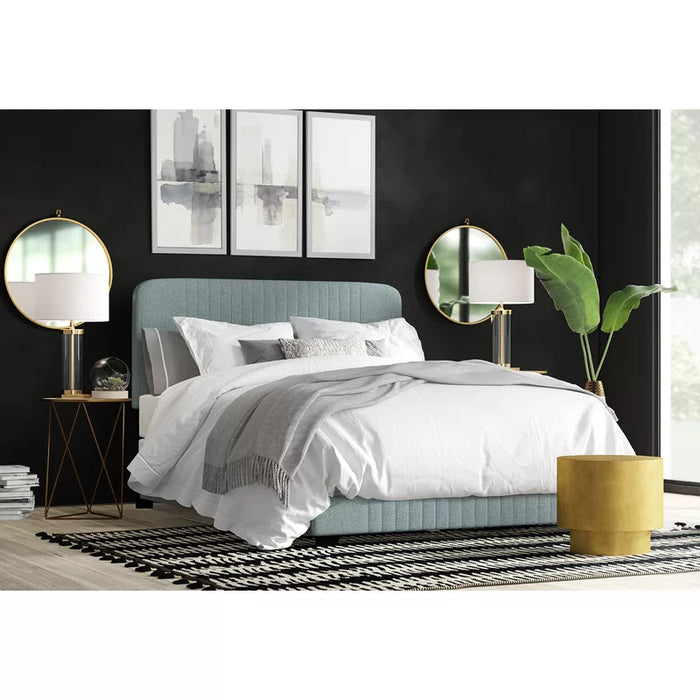Friler Upholstered Low Profile Standard Bed - Cotton Home