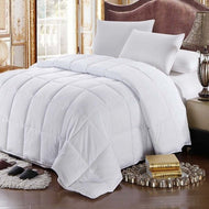 Premium All Season High Quality Super Soft White 4 piece set Twin Comforter 160x220cm