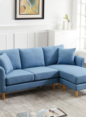 Tarclair Wide Reversible Sofa & Chaise with Ottoman - Cotton Home