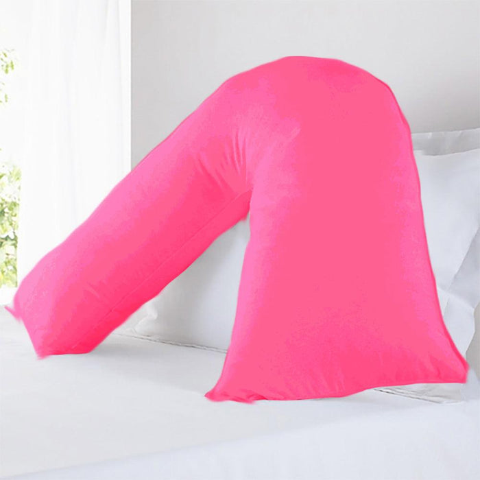 V Shape Pillow Cover - Standard Size - fuchsia