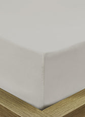 3 Piece Fitted Sheet Set Super Soft Grey Single Size 120x200+25cm with 2 Pillow Case - Cotton Home