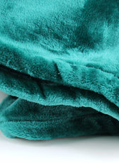 Soft Flannel Blanket Double Size 220x240cm Green - Cotton Home