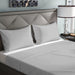 3 Piece Flat Sheet Set Super Soft Grey King Size 220x240 with 2 Pillow Case - Cotton Home
