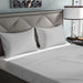 3 Piece Flat Sheet Set Super Soft Grey Single Size 160x220 with 2 Pillow Case - Cotton Home