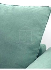 Moduler 4 Seater Chaise Longue Sofa L126cm x W328cm x H104cm Light Green - Cotton Home