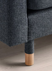 Zestoria 4 Seater Chaise Longue Sofa L158cm x W280cm x H78cm Dark Grey - Cotton Home