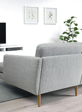 Embolden 3- Seater Chaise Longue Fabric Sofa L161cm x W246cm x H67cm Light Grey - Cotton Home
