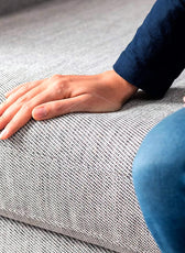 Embolden 3- Seater Chaise Longue Fabric Sofa L161cm x W246cm x H67cm Light Grey - Cotton Home