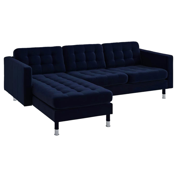 Serenova 3- Seater Chaise Longue Sofa  Navy Blue