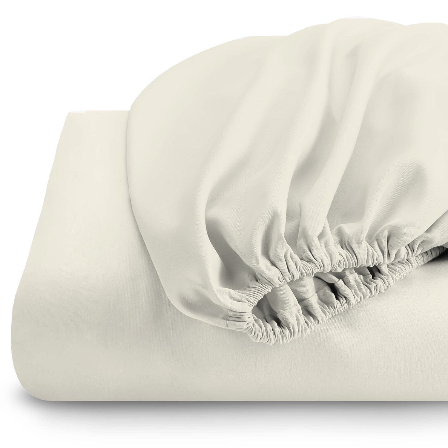 REST 3PCS SET KING FITTED SHEET SUPER SOFT-IVORY - Cotton Home