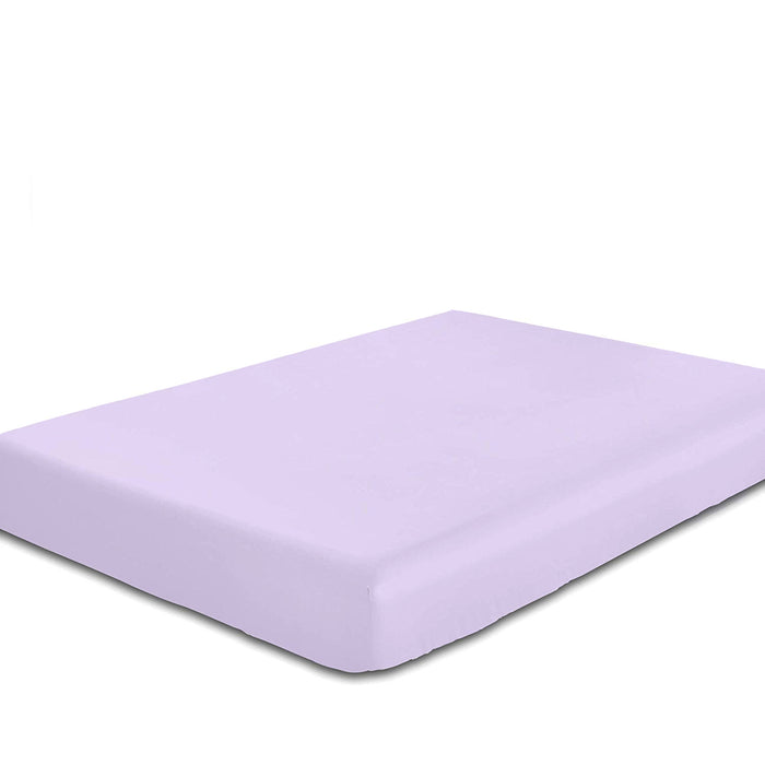 Rest Super Soft Double Flat Sheet 200x220cm-Lt Purple - Cotton Home