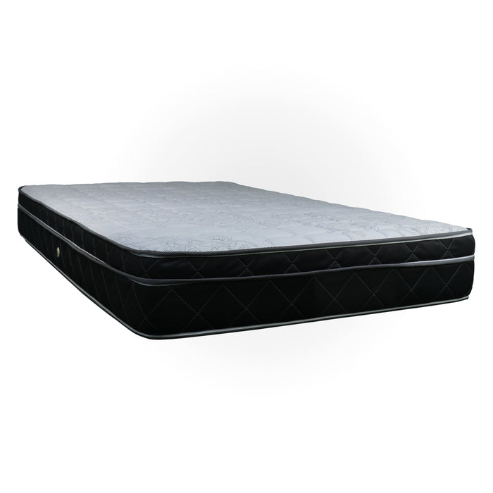 Luxury Sleep Box Top Mattress | Medium Firm Feel | Single - White/Black