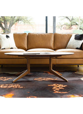 Lesa Leather Square Arm Sofa - Cotton Home