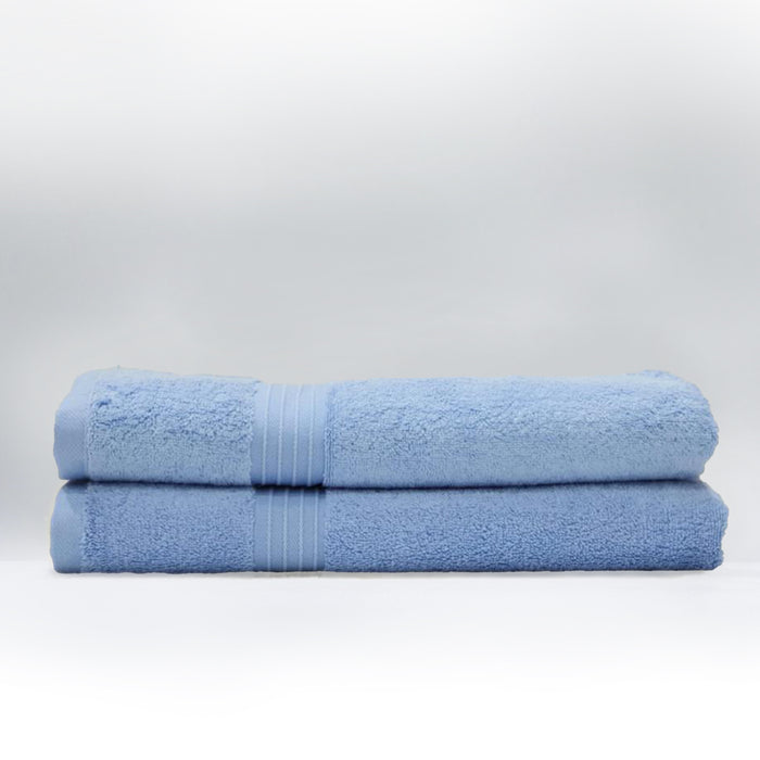 Cotton Bath Towel 70x140 CM 2 Piece Set, Light Blue