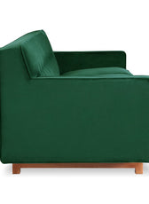 Lomonaco Mid-Century Modern Classic Velvet Square Arm Sofa - Cotton Home