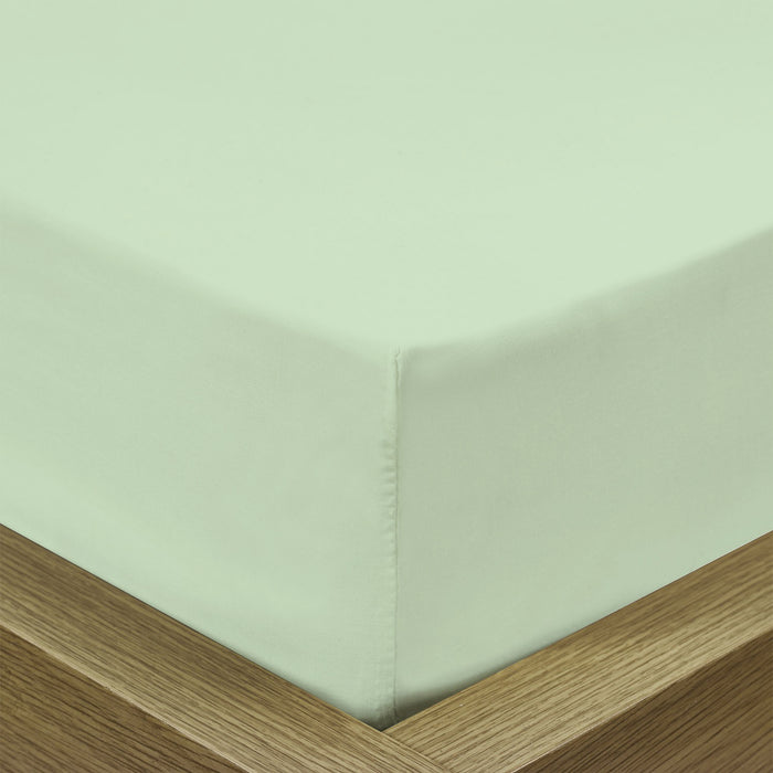 Rest Super Soft Queen Flat Sheet 220x240cm-Mint Green - Cotton Home