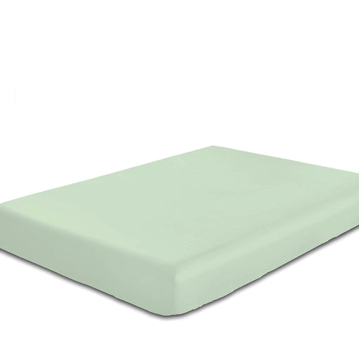 Rest Super Soft Single Flat Sheet 160x220cm-Mint Green - Cotton Home