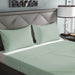 3 Piece Flat Sheet Set Super Soft Mint Green Single Size 160x220 with 2 Pillow Case - Cotton Home