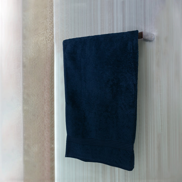 Cotton Bath Towel 70x140 CM 1 Piece, Navy Blue