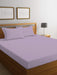 3 Piece Fitted Sheet Set Super Soft Light Purple Super King Size 200x200+30cm with 2 Pillow Case - Cotton Home