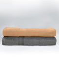 Premium Peach and Charcoal Pack of 2  600gsm High Quality Cotton Bath Towel 70x140cm