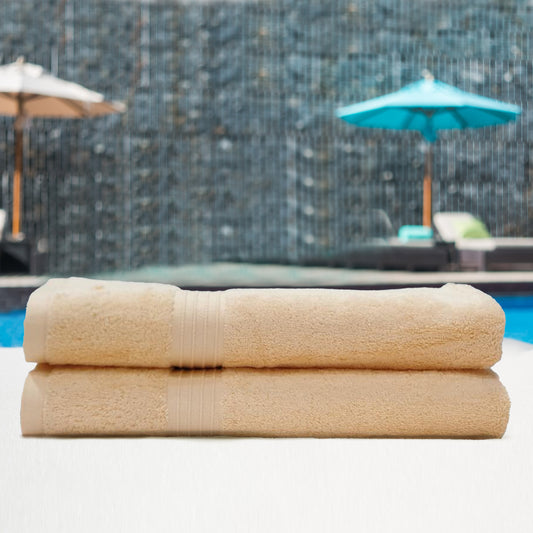 Premium Peach Pack of 2  600gsm High Quality Cotton Bath Towel 70x140cm