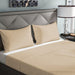 3 Piece Flat Sheet Set Super Soft Dark Phone Queen Size 200x220 with 2 Pillow Case - Cotton Home