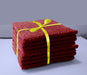 Popcorn Towels Pack of 8pcs - 360 gsm- 100% Cotton Red - Cotton Home