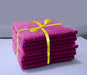 Popcorn Towels Pack of 8pcs - 360 gsm- 100% Cotton Pink - Cotton Home