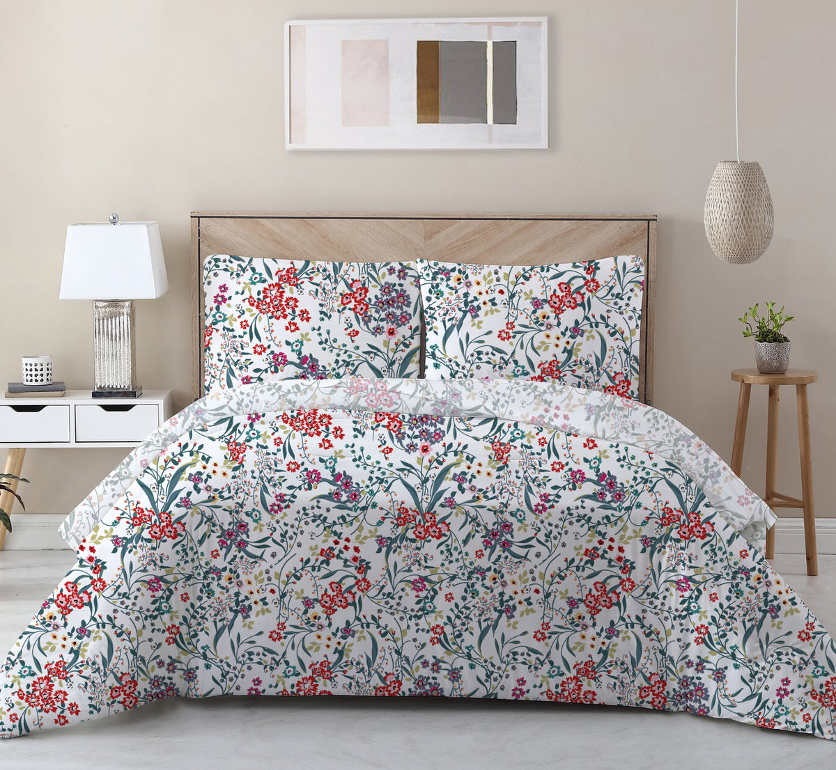 Buy 3Piece Pristine Printed Comforter Set Single/Queen/King size