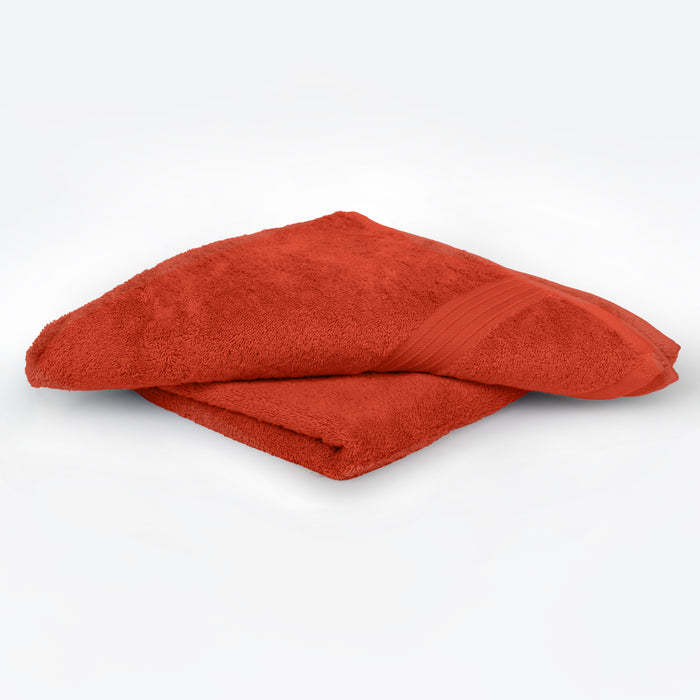 Premium Red Pack of 2 600gsm High Quality Cotton Bath Towel 70x140cm