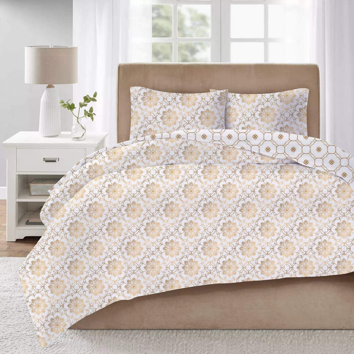 Azure Printed Comforter Set for sale