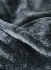 Soft Flannel Blanket Double Size 220x240cm Silver - Cotton Home