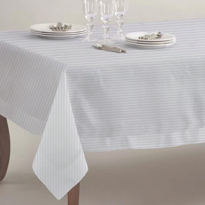 Table Cloth Square-180 x 360 cm-White - Cotton Home
